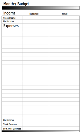 Monthly Budget Thumbnail